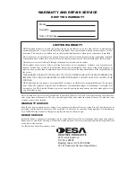 Предварительный просмотр 14 страницы Desa ALL-PRO SPC-21PHTSA Owner'S Manual