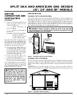 Preview for 5 page of Desa American Oak Design Unvented Propane Gas Log Heater Model Split Oak and American Oak Design Owner'S Operation And Installation Manual