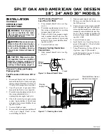 Preview for 11 page of Desa American Oak Design Unvented Propane Gas Log Heater Model Split Oak and American Oak Design Owner'S Operation And Installation Manual