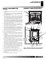 Preview for 3 page of Desa Amity PSCIVFC Series Owner'S Operation And Installation Manual