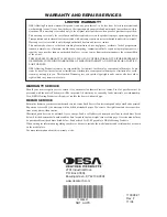 Предварительный просмотр 24 страницы Desa B350D Owner'S Manual