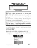 Предварительный просмотр 52 страницы Desa BC115CT Owner'S Manual