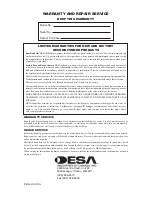 Предварительный просмотр 28 страницы Desa BC115DT Owner'S Manual