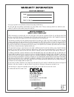 Предварительный просмотр 38 страницы Desa BDV34N Owner'S Operation And Installation Manual