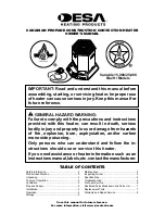 Preview for 1 page of Desa CANADIAN PROPANE CONSTRUCTION CONVECTION HEATER Owner'S Manual