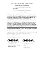 Preview for 16 page of Desa CANADIAN PROPANE CONSTRUCTION CONVECTION HEATER Owner'S Manual