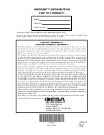 Preview for 16 page of Desa CEF26-2 Safety Information And Installation Manual