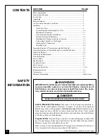 Preview for 2 page of Desa CGF265PVA Owner'S Operation And Installation Manual