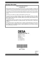 Preview for 8 page of Desa CHD12B Owner'S Manual