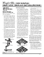 Предварительный просмотр 12 страницы Desa CHDV34(N/P)(A) Owner'S Operation And Installation Manual