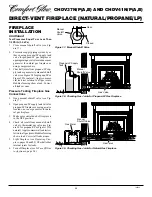 Предварительный просмотр 20 страницы Desa CHDV37N/P Owner'S Operation And Installation Manual