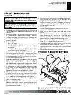 Preview for 3 page of Desa CLD3018NA Owner'S Operation And Installation Manual