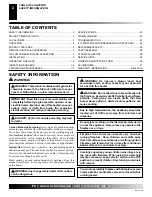 Preview for 2 page of Desa Comfort Glow CF26NR Owner'S Operation And Installation Manual