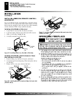 Предварительный просмотр 16 страницы Desa Comfort Glow CF26NR Owner'S Operation And Installation Manual