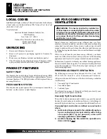 Preview for 4 page of Desa Comfort Glow CF26NT Owner'S Operation And Installation Manual