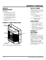 Предварительный просмотр 3 страницы Desa Comfort Glow CF26PT Owner'S Operation And Installation Manual