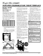 Preview for 8 page of Desa Comfort Glow CF26PT Owner'S Operation And Installation Manual