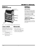 Preview for 3 page of Desa Comfort Glow CG10P Owner'S Operation And Installation Manual