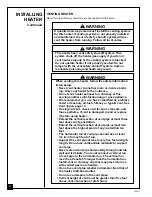 Preview for 8 page of Desa Comfort Glow CGB35N Owner'S Operation And Installation Manual