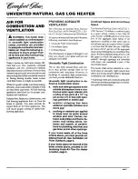 Preview for 4 page of Desa Comfort Glow CGB3924NRA Owner'S Operation And Installation Manual