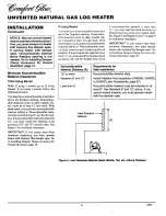 Preview for 8 page of Desa Comfort Glow CGB3924NRA Owner'S Operation And Installation Manual