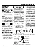 Предварительный просмотр 15 страницы Desa Comfort Glow CGCF26NR Owner'S Operation And Installation Manual