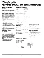 Preview for 18 page of Desa Comfort Glow CGCF26NRA Owner'S Operation And Installation Manual