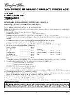 Preview for 6 page of Desa Comfort Glow CGCF26PRA Owner'S Operation And Installation Manual