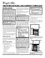 Preview for 8 page of Desa Comfort Glow CGCF26TNA Owner'S Operation And Installation Manual