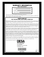 Preview for 24 page of Desa Comfort Glow CGCF26TNA Owner'S Operation And Installation Manual