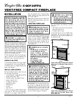 Предварительный просмотр 8 страницы Desa Comfort Glow CGCF26TPA Owner'S Operation And Installation Manual