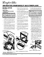 Preview for 12 page of Desa Comfort Glow CGEFP33PR Owner'S Operation And Installation Manual