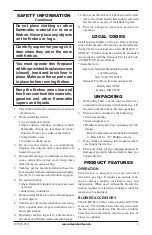 Preview for 3 page of Desa Comfort Glow CGFB32CA Safety Information And Installation Manual