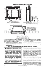 Preview for 4 page of Desa Comfort Glow CGFB32CB Safety Information And Installation Manual