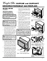 Предварительный просмотр 8 страницы Desa Comfort Glow CGFP28P Owner'S Manual