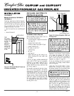 Preview for 14 page of Desa Comfort Glow CGFP28P Owner'S Manual