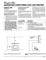 Предварительный просмотр 8 страницы Desa Comfort Glow CGG2618P Owner'S Operation And Installation Manual