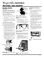 Предварительный просмотр 8 страницы Desa Comfort Glow CGN10RLA Owner'S Operation And Installation Manual