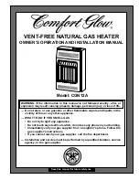 Preview for 1 page of Desa Comfort Glow CGN12A Owner'S Operation And Installation Manual