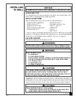 Preview for 9 page of Desa Comfort Glow CGP10 Owner'S Operation And Installation Manual