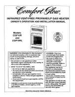 Preview for 1 page of Desa Comfort Glow CGP10R Owner'S Operation And Installation Manual