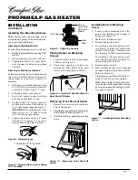 Предварительный просмотр 8 страницы Desa Comfort Glow CGP10RLA Owner'S Operation And Installation Manual