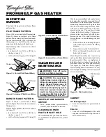 Preview for 12 page of Desa Comfort Glow CGP10RLA Owner'S Operation And Installation Manual