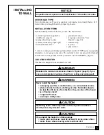 Preview for 5 page of Desa Comfort Glow CGP11 Owner'S Operation And Installation Manual