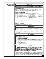 Preview for 9 page of Desa Comfort Glow CGP16RA Owner'S Operation And Installation Manual