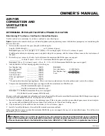 Preview for 5 page of Desa Comfort Glow CVTR18 Owner'S Operation And Installation Manual