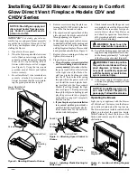 Preview for 3 page of Desa Comfort Glow GA3750 Installation Instructions Manual