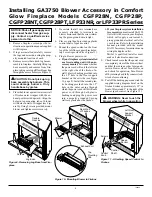 Preview for 4 page of Desa Comfort Glow GA3750 Installation Instructions Manual