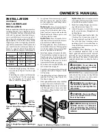 Предварительный просмотр 9 страницы Desa Comfort Glow GCF26PR Owner'S Operation And Installation Manual