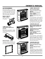 Предварительный просмотр 21 страницы Desa Comfort Glow GCF26PR Owner'S Operation And Installation Manual